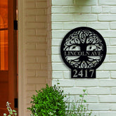 Custom Metal Address Sign, Personalized Tree Of Life House Number Sign, Metal Address Sign, Address Plaque Outdoor Metal Sign For Yard Decor Laser Cut Metal Signs Custom Gift Ideas